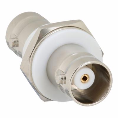 POMONA Adapter: BNC Adapters, Panel Mounted, Straight Plug Adapter, Not Stackable - BNC x BNC Adapters
