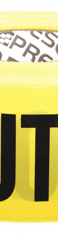 APPROVED VENDOR Barricade Tape: 1,000 ft Lg, 3 in Wd, Caution Do Not Enter Legend, Polyethylene (MPN B3103Y9-200). Key specifications — Tape Message: Caution Do Not Enter; Message Color: Black; Brand: APPROVED VENDOR.