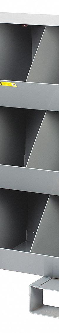 LITTLE GIANT Stationary Storage Bins: 32 in x 20 in x 42 in, Pallet, 9 Compartments, Gray (MPN MS3-1532-FP). Key specifications — Color: Gray; Brand: LITTLE GIANT.