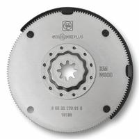 FEIN Oscillating Tool Blade: 4 in Blade Wd, 4 in Overall Lg, Long Straight Cut, Wood (MPN 63502176210). Key specifications — attr1097568: Long Straight Cut; attr1097557: FEIN; attr1097582: Wood.