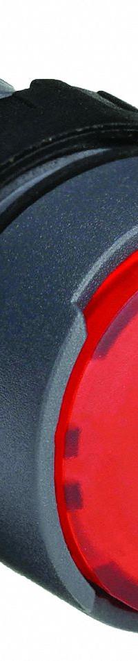 SCHNEIDER Flush Push Button: Red, 16 mm Mounting Size, Non-Metallic, Maintained (MPN ZB6AF4). Key specifications — Brand: SCHNEIDER; Action: Maintained; Series: XB6; Push Button Material Type: Non-Metallic.
