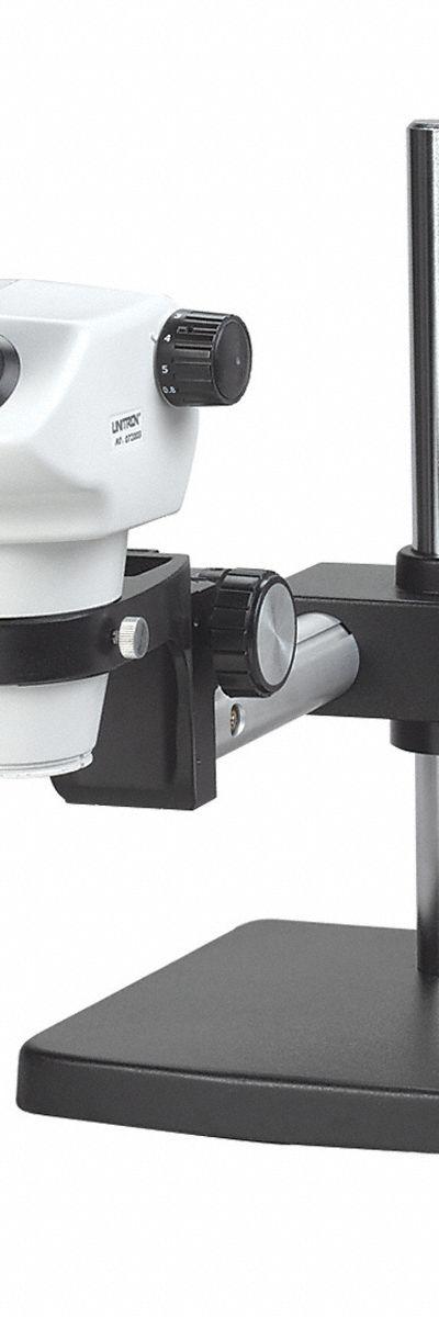 UNITRON Microscope: Stereo, Binocular, 0.8X to 5X, 22 mm Optical Field of View - Stereo Microscopes