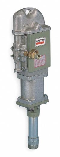LINCOLN Air Drum Pump: Stub Pump, 12:1, 12.6 gpm Max. Flow Rate, 120°F Max. Fluid Temp., Steel (MPN 1914). Key specifications — Brand: LINCOLN; Suction Tube Material: Steel.