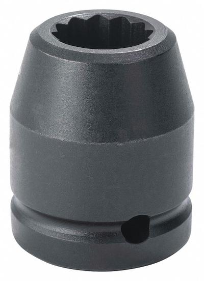 PROTO Impact Socket: 3/4 in Drive Size, Metric, 17 mm Socket Size, 12-Point, Std - 3/4" Drive Impact Sockets