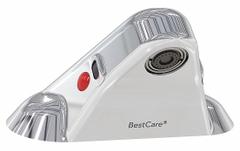BESTCARE Bathroom Sensor Faucet: WH3375, Centerset, Brass, Chrome, Motion Sensor, Plug-In, 9V DC (MPN WH3375-HC-SO). Key specifications — Voltage: 9V DC; Brand: BESTCARE; Color/Finish: Chrome; Power Source: Plug-In; Water Supply Type: Hot and Cold Lines.