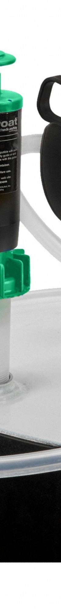 GOATTHROAT PUMPS Air Drum Pump: Pump w/ Discharge Hose & Nozzle, 4.5 gpm Max. Flow Rate, PP (MPN GT300RTBPVC). Key specifications — Brand: GOATTHROAT PUMPS; Suction Tube Material: PP.