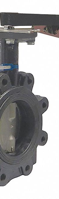 MILWAUKEE VALVE Butterfly Valve: 6 in Pipe Size, Concentric, 200 psi Max. Pressure (CWP), Lug, FKM (MPN ML234V). Key specifications — Brand: MILWAUKEE VALVE; Handle Type: Lever; Disc Material: CF8M Stainless Steel.