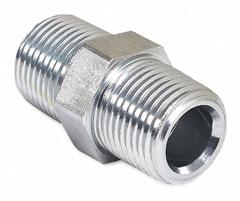 MI-T-M Hex Nipple: Mfr Part # 24-0010, Steel, 3/8 in Overall Dia. Key specifications — Compatible with Manufacturer Model Number: Series 5004; Product Type: Hex Nipple; Manufacturer Part Number: 24-0010.