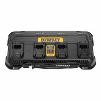 DEWALT Charger: Multi-Port Charging, For 20V DC, 120V AC (MPN DCB1404). Key specifications — attr1255775: Rapid; attr1255810: 20V DC; attr1255811: (1) 12V; attr1255812: 120V AC.