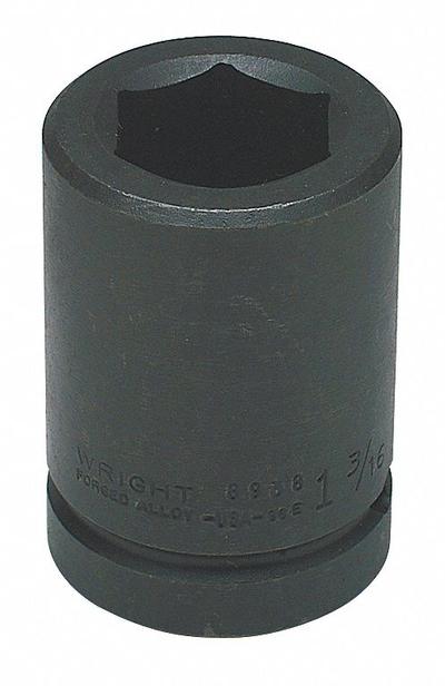 WRIGHT TOOL Impact Socket: 1 in Drive Size, SAE, 13/16 in Socket Size, 6-Point, Deep - 1" Drive Impact Sockets