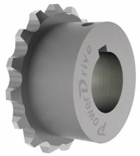 POWER DRIVE Chain Coupling Sprocket: 40, Steel, 1 1/8 in Bore Dia, 1/4 in x 1/8 in Keyway Size (MPN C4016X1-1/8). Key specifications — attr673435: Round Keyed; attr673438: 40; attr673457: Steel; attr85393: POWER DRIVE.