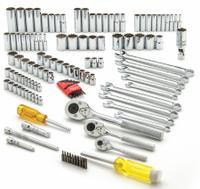 PROTO Socket Wrench Set: 1/4 in, 3/8 in, 1/2 in Drive, 125 Piece, 12-Point/6-Point, Metric/SAE (MPN J47125). Key specifications — attr1224269: 1/4 in, 3/8 in, 1/2 in; attr1204638: Drive Tools Included; attr1204650: 5/32 in to 13/16 in; attr1204658: (9) 12-Point Combination Wrenches; attr1204673: Socket Bits Included; attr1204681: Wrenches Included; attr1204688: PROTO; attr1206170: Deep Sockets.