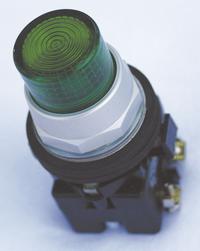 EATON Illuminated Push Button: Illuminated, Extended Profile, Metallic, 30 mm, 1NC (MPN HT8GBGBF3). Key specifications — Brand: EATON; Action: Momentary; Series: HT800; Push Button Material Type: Metallic.