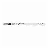 BOSCH Jigsaw Blade: 10, 3 5/8 in Blade Lg, Bi-Metal, High Carbon Steel, U Shank, 1 Pieces, 5 PK (MPN U101B). Key specifications — attr1097716: Solid Stock; attr1097715: Bi-Metal; attr1097719: 10; attr1097721: High Carbon Steel; attr1097728: BOSCH.