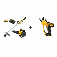 DEWALT Combo Kit: 20V MAX*, Pruner, 125 mph Blower Max Air Speed, 450 cfm Blower Air Flow, 4.0 Ah (MPN DCKO222M1/DCPR320B). Key specifications — Battery Capacity: 4.0 Ah; Combo Type: Pruner.