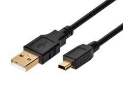 MONOPRICE Standard USB Cable: Type A End 1, Mini B End 2, Black, 36 in Lg, 2.0 USB Specification (MPN 3896). Key specifications — End 1 Connection Type: Type A; Color: Black; Brand: MONOPRICE; End 2 Connection Type: Mini B.