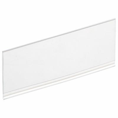 TRI-DEX Label Holder: 4 in x 1 3/4 in, Clear, Slide-In, 25 Label Holders, Snap-On - Snap-On Label Holders