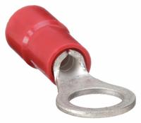 GRAINGER Ring Terminal: Red, Vinyl Insulation, #10 Stud Size, 22 AWG to 16 AWG Wire Sizes, 600 V (MPN 4FRH5). Key specifications — attr1308027: GRAINGER; attr1356587: Funnel Entry.