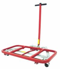 DAYTON Furniture Dolly: 600 lb, Black/Red/Silver, 36 in H x 32 in W x 23 in D, (4) Swivel (MPN 30E992). Key specifications — Color: Black; Caster/Wheel Configuration: (4) Swivel; Brand: DAYTON; Caster Wheel/Tread Material: Rubber.