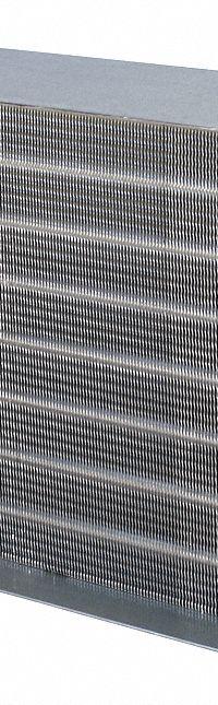 PRECISION COILS Hydronic Duct Heating and Cooling Coil: 2 gpm Flow Capacity, 55°F/103.7°F (MPN SP102612N). Key specifications — Temperature Entering/Leaving Coil: 55°F/103.7°F; Casing H x W x D: 6-1/8 in x 12-3/8 in x 6 in; Brand: PRECISION COILS; Fin L x H: 12 in x 6 in; Number of Feeds/Rows: 2/1.