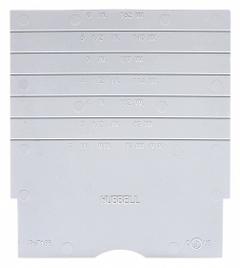 HUBBELL WIRING DEVICE-KELLEMS Side by Side Divider: Round, Composite, Hubbell, S1DIV1. Key specifications — Compatible with Series: Hubbell; Brand: HUBBELL WIRING DEVICE-KELLEMS; Accessory Type: Divider; Compatible with Manufacturer Model Number: S1PFB; Manufacturer Part Number: S1DIV1; Material: Composite; Shape: Round.