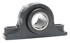 MOLINE BEARING Pillow Block Bearing: 2 1/4 in Bore, Fixed, Cast Iron, 2 3/4 in Shaft Ht, 2 Holes (MPN 19321204). Key specifications — Maximum Speed: 2,100 RPM; Mounting Bolt Size: 5/8 in; Brand: MOLINE BEARING.