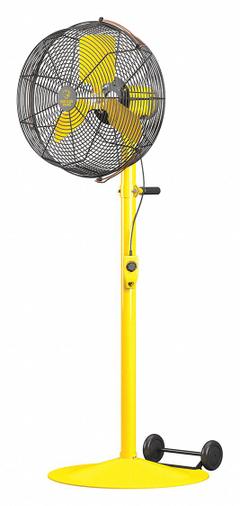 BIG ASS FANS Freestanding Fan: 20 in Blade Dia, Variable Speeds, 1/3 hp Motor HP, Non-Oscillating (MPN F-AE1-2001L10S34). Key specifications — Voltage: 120V AC; Brand: BIG ASS FANS; Number of Speeds: Variable; Oscillation: Non-Oscillating; Phase: Single; Application: Industrial.