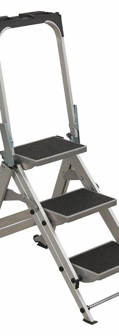 LOUISVILLE LADDER Step Stool: 3 Steps - Folding Step Stools