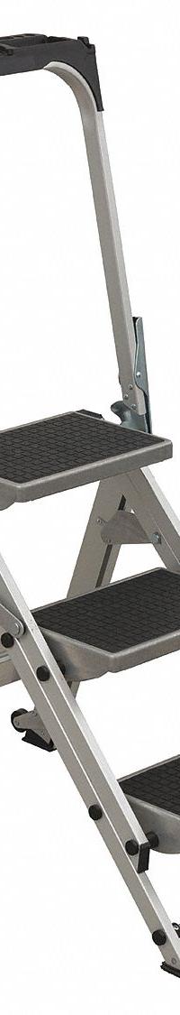 LOUISVILLE LADDER Step Stool: 3 Steps, 3.6 ft Overall Ht, 300 lb Load Cap, Aluminum (MPN L-2011-03). Key specifications — Brand: LOUISVILLE LADDER; Color: Silver.