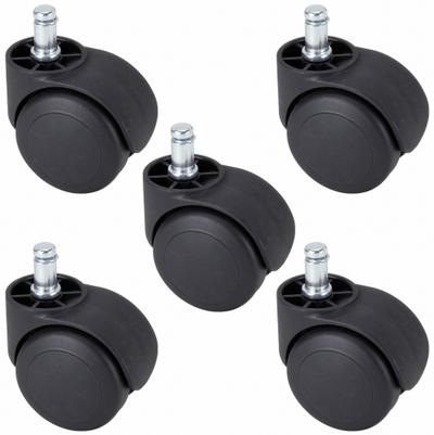 APPROVED VENDOR Stem Caster Kit: Swivel, No Brake, 2 3/16 in Wheel Dia., 2 1/8 in Wheel Wd - Friction-Ring Stem Caster Kits for Furniture & Office Equipment