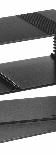 BOX ENCLOSURES Enclosure: Black, Aluminum, 2 in x 6 in x 3 in, NEMA 4 (MPN B4-080BK). Key specifications — Color: Black; Includes: (2) End Panels; NEMA Enclosure Rating: 4; Brand: BOX ENCLOSURES.