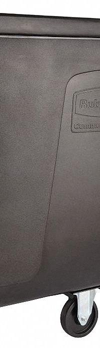 RUBBERMAID COMMERCIAL PRODUCTS Cube Truck: 16 cu ft, 500 lb, 43 3/4 in L x 31 in W x 37 in H, Black (MPN FG461600BLA). Key specifications — Manufacturer Part Number: FG461600BLA; Brand: RUBBERMAID COMMERCIAL PRODUCTS; Caster/Wheel Configuration: (2) Swivel; Color: Black.
