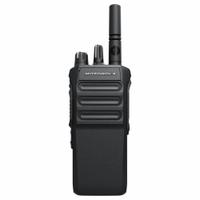 MOTOROLA R7 Radio: R7 Series, VHF, Digital, DMR, 5 W, 64 Channels, No Display, Li-Ion, 1 Radios (MPN AAH06JDC9RA1AN). Key specifications — FCC License Required: Yes.