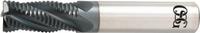 OSG Roughing End Mill: Carbide, TiAlN Coated, 4 Flute, 1/4" Mill Dia, 3/4" LOC, 2-1/2" OAL (MPN HP400-2500)