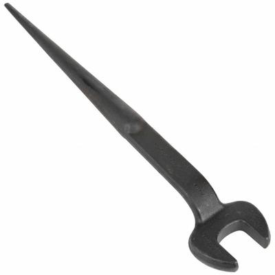 KLEIN TOOLS Spud Wrench: Alloy Steel, Black Oxide, 3 in Head Size - SAE Offset Open End Spud Wrenches