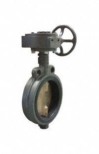 MILWAUKEE VALVE Butterfly Valve: 8 in Pipe Size, Concentric, 200 psi Max. Pressure (CWP), Wafer, ABS (MPN CW323E 8). Key specifications — Brand: MILWAUKEE VALVE; Handle Type: Gear Operated Handwheel; Disc Material: Aluminum Bronze Alloy.