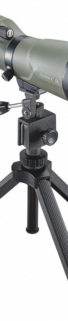 BUSHNELL Spotting Scope: 20x to 60x, 105 ft, Water Resistant, Compact (MPN 886520). Key specifications — Color: Black/Green; Magnification: 20x to 60x; Field of View: 105 ft; Weather Resistant: Water Resistant; Brand: BUSHNELL; Product Type: Spotting Scope.
