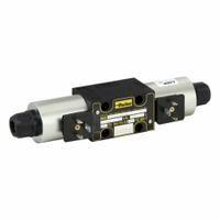 PARKER Hydraulic Directional Valve: 21.1 gpm Max Flow Rate, D03 NFPA Size, Three Positions, 24V DC (MPN D1VW001CNJW). Key specifications — attr1018253: PARKER; attr1018274: D03; attr1018249: D1VW001CNJW; attr1018289: D1VW.