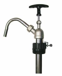 ACTION PUMP Hand Pump: Piston Action, Pump with Spout, 316 Stainless Steel Housing, 22 oz per stroke (MPN THPS316). Key specifications — Brand: ACTION PUMP; Housing Material: 316 Stainless Steel; Maximum Flow Rate: 22 oz per stroke; Suction Tube Material: 316 SS; Seal Material: PTFE.