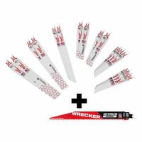 MILWAUKEE Reciprocating Saw Blade: 14/18/24 Teeth per Inch, 6 in_9 in Blade Lg, 1 in_3/4 in Blade Wd (MPN 49-22-1216, 48-00-5272). Key specifications — attr1109198: 14; attr1109200: Rigid for Straight Cuts; attr1109201: Straight; attr1109209: MILWAUKEE.