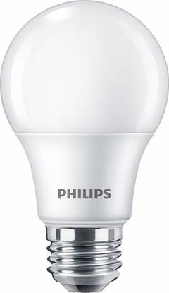 PHILIPS Compact LED Bulb: Medium Screw (E26), LED, (A) Classic, A19, 5 W Watt, 2700K, Frosted, 120V (MPN 5A19/CNG/827/FR/P/E26/D 12/1CT). Key specifications — attr233510: A19; attr233525: 120V; attr233549: Frosted; attr518949: 2700K; attr239859: PHILIPS.