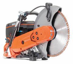 HUSQVARNA Concrete Saw: 14 in Blade Dia., Wet/Dry, 5 in Max. Cutting Dp, 5,400 RPM Max. Blade Speed (MPN K770). Key specifications — attr313615: Wet/Dry; attr313618: Gasoline; attr325106: HUSQVARNA.