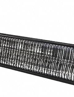 AURA Electric Infrared Heater: 2250W/3000W Watt Output, 208/240V AC, 1 Phase, Hardwired, Aluminum (MPN CF30240B). Key specifications — Wattage Output: 2250W/3000W; Voltage: 208/240V AC; Brand: AURA; Electrical Connection: Hardwired; Element Type: Carbon Fiber Emitter; Housing Color: Black; Housing Material: Aluminum; Overall Dimensions - L x W x D: 38-1/2 in x 6-1/2 in x 5-1/2 in.