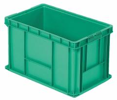 ORBIS Straight Wall Tote: 16.5 gal, 24 in x 15 in x 14 1/2 in, Stacking Capable, 40 lb Load Capacity (MPN NXO2415-14 Green). Key specifications — Material: Plastic; Stackable: Stacking Capable; Brand: ORBIS.
