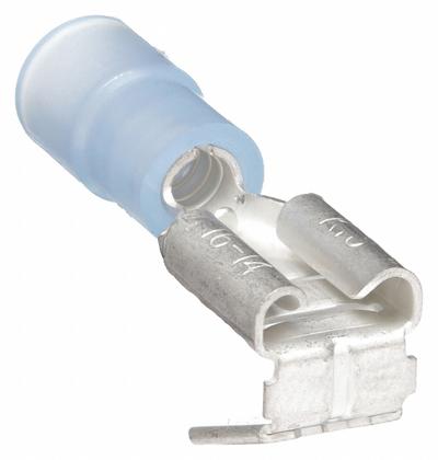 GRAINGER Wire Disconnect: Blue, Nylon, Partial Coverage - Partially Insulated Piggyback Disconnects