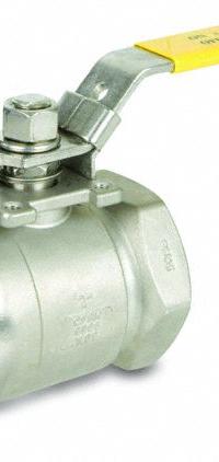 SHARPE Manual Two-Way Ball Valve: 1 1/4 in, Stainless Steel, Straight Valve Body, FNPT x FNPT, PTFE (MPN 4353011400). Key specifications — Brand: SHARPE; Handle: Locking Lever.