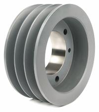 APPROVED VENDOR V-Belt Pulley: B40, 3 Groove, 4.35 in OD, Bushed Bore, SH, Quick Detachable (MPN 403B). Key specifications — Pulley Industry Number: B40; Pitch Diameter: 3.6 in (4L, A); For Belt Section (broad, with similar types): 5L, B, or BX.