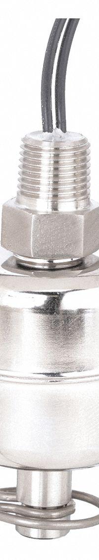 MADISON Alternator Closed Liquid Level Switch: Selectable, SPST, Stainless Steel (MPN M5000). Key specifications — attr211334: MADISON; attr1023755: Lead Wires; attr1023760: Vertical; attr1027626: 0.91.