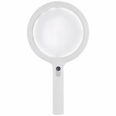 WALDMANN Handheld Magnifier: LED, 8000 lux @ 0.15 m, 6500K, 95 CRI, 7 W Watt, USB Adapter, 1.9x (MPN D16067000). Key specifications — Illumination: 8000 lux @ 0.15 m; Magnification: 1.9x; Includes Ultraviolet Light: Yes; Power Source: USB Adapter; Manufacturer Part Number: D16067000; Brand: WALDMANN; Color Temperature: 6500K.