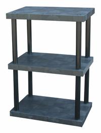STRUCTURAL PLASTICS Plastic Shelving: 36 in x 24 in, 51 in Overall Ht, 3 Shelves (MPN ST3624x3). Key specifications — Resistance Properties: Corrosion-Resistant; Frame Material: Plastic; Shelving Material: High Density Polyethylene; Brand: STRUCTURAL PLASTICS.